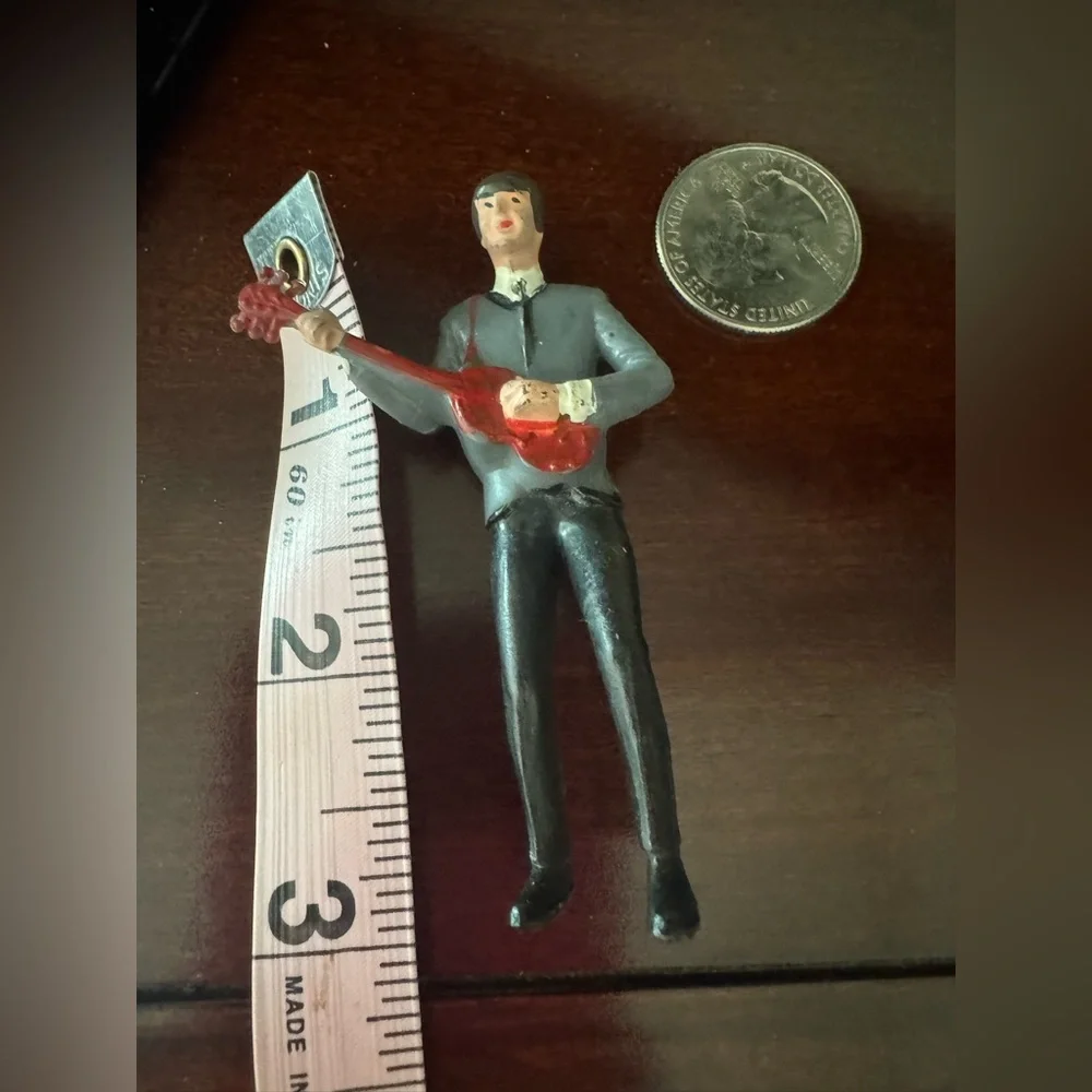 Vintage The Beatles Plastic Figure Paul McCartney Wilton Go-Go Swingers Cake Top
